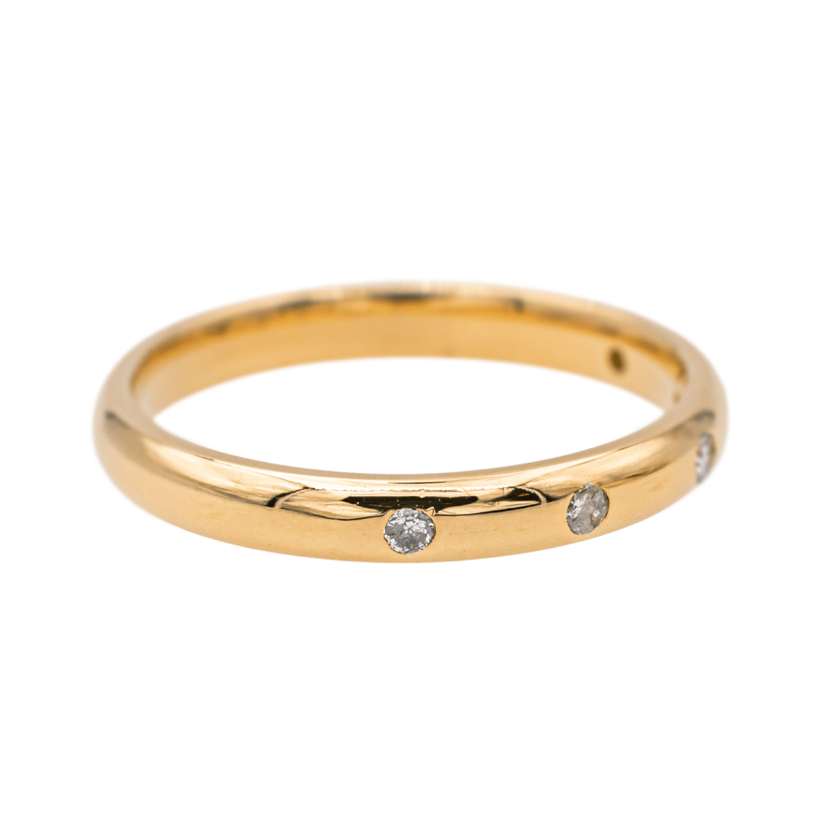 Bague Alliance Or jaune Diamant - Castafiore