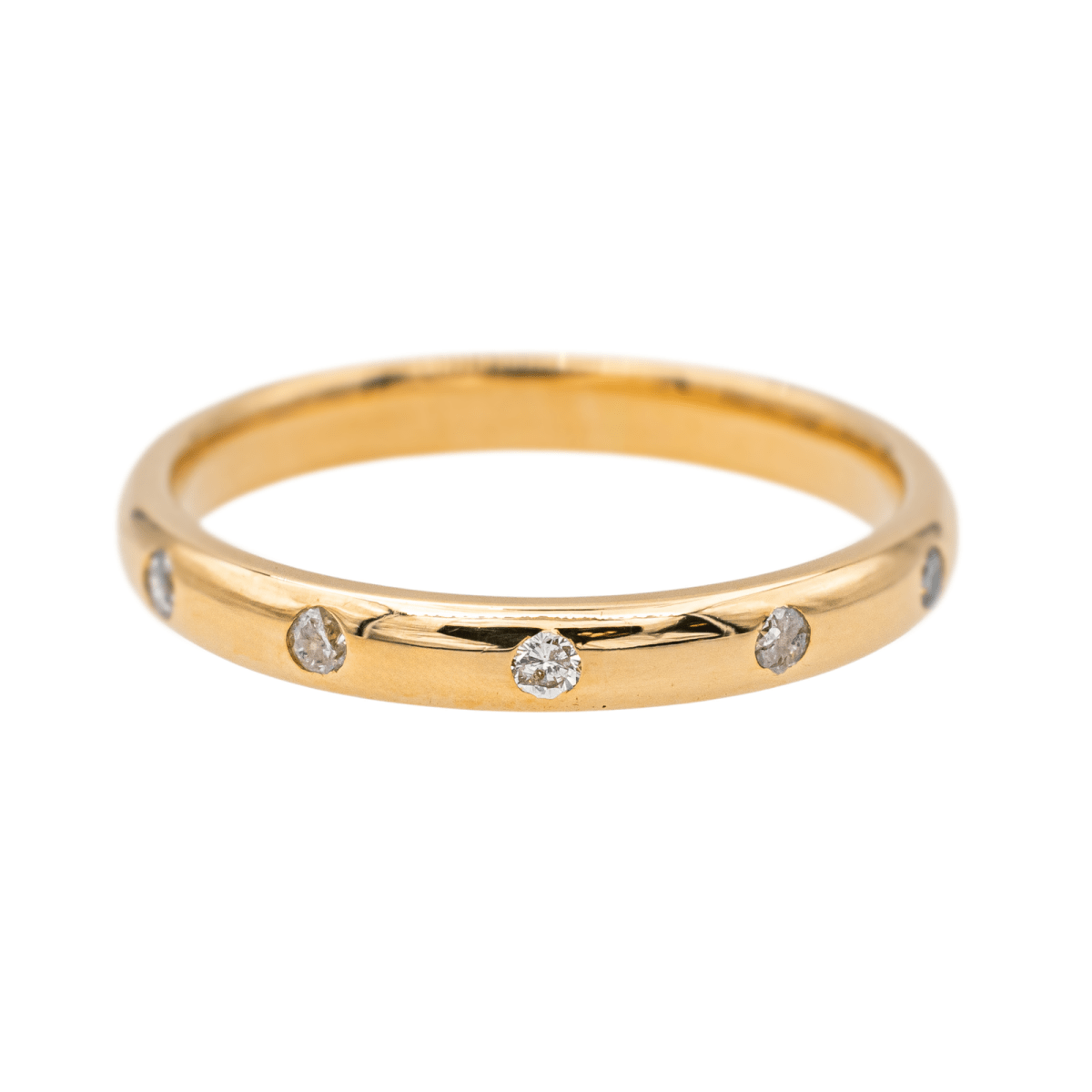 Bague Alliance Or jaune Diamant - Castafiore