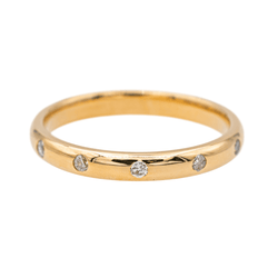 Bague Alliance Or jaune Diamant - Castafiore