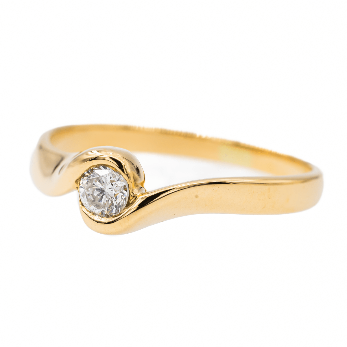 Bague Alliance Or jaune Diamant - Castafiore