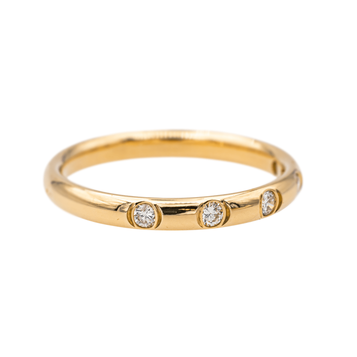 Bague Alliance Or jaune Diamant - Castafiore