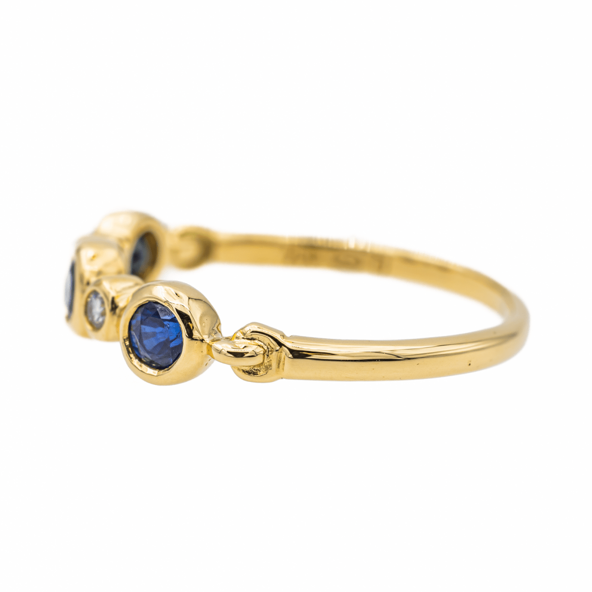 Bague Alliance Or jaune Saphir - Castafiore
