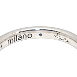 Bague Alliance POMELLATO en or blanc et saphir - Castafiore
