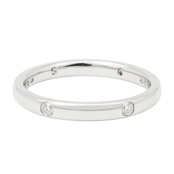 Bague Alliance POMELLATO "Lucciole" en or blanc et diamant - Castafiore