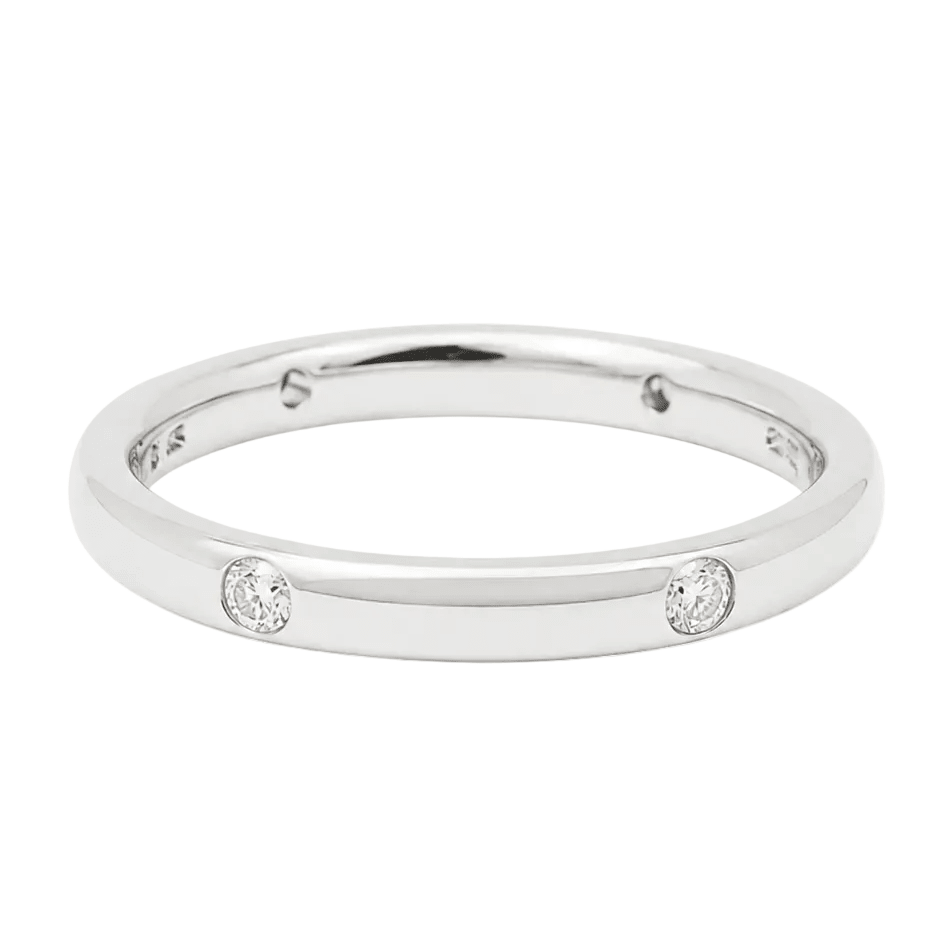 Bague Alliance POMELLATO "Lucciole" en or blanc et diamant - Castafiore