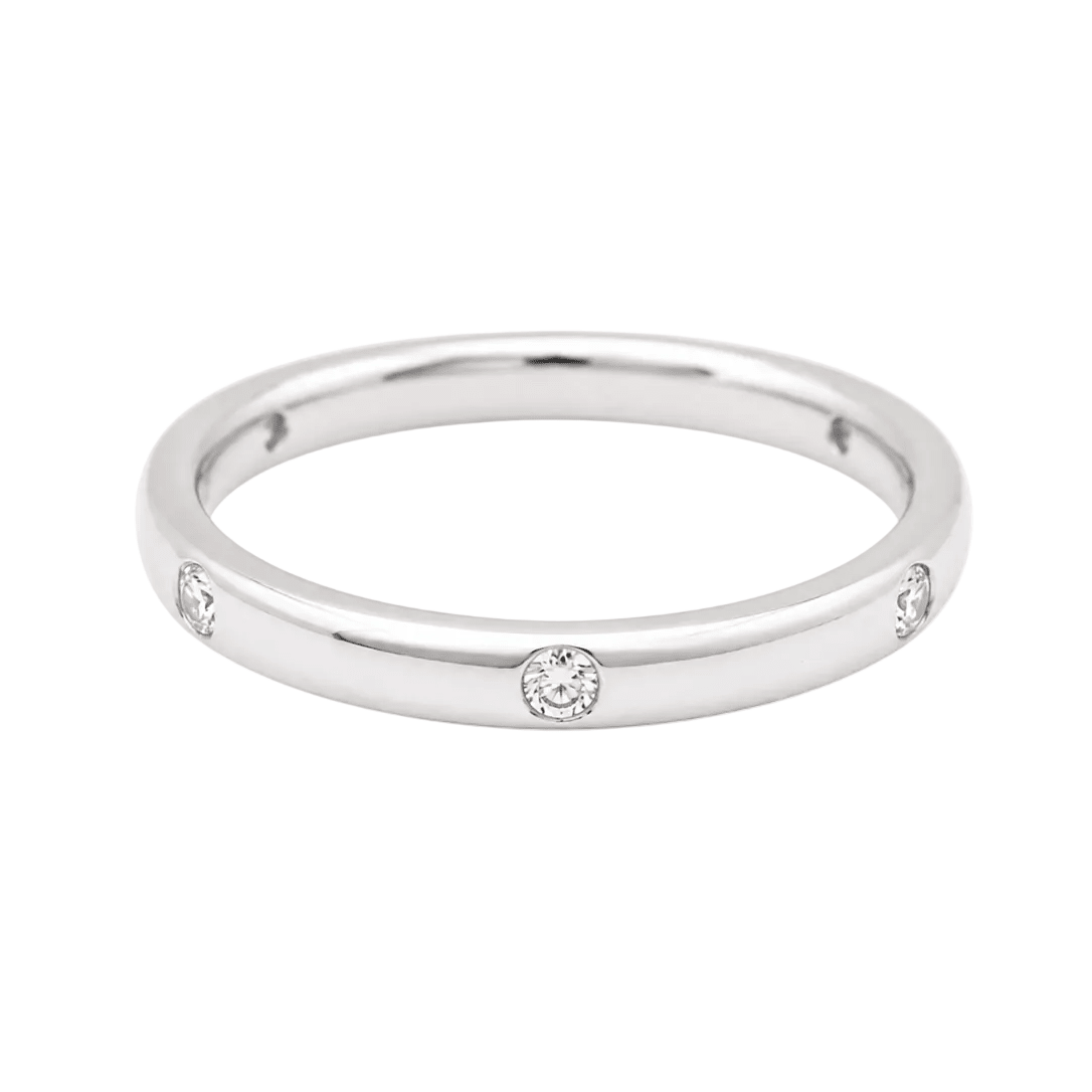 Bague Alliance POMELLATO "Lucciole" en or blanc et diamant - Castafiore