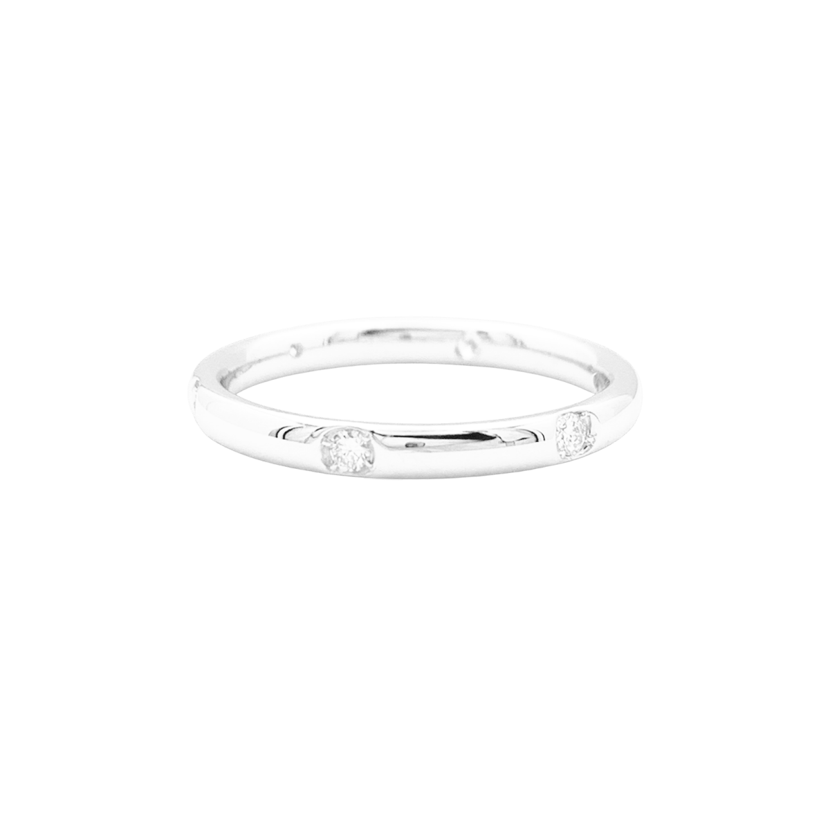 Bague Alliance POMELLATO "Lucciole" en or blanc et diamants - Castafiore