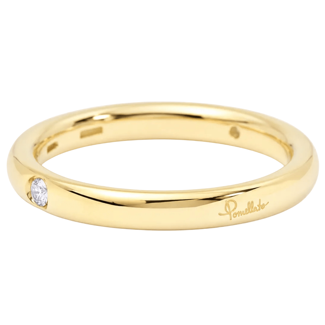 Bague Alliance POMELLATO "Lucciole" en or jaune et diamant - Castafiore