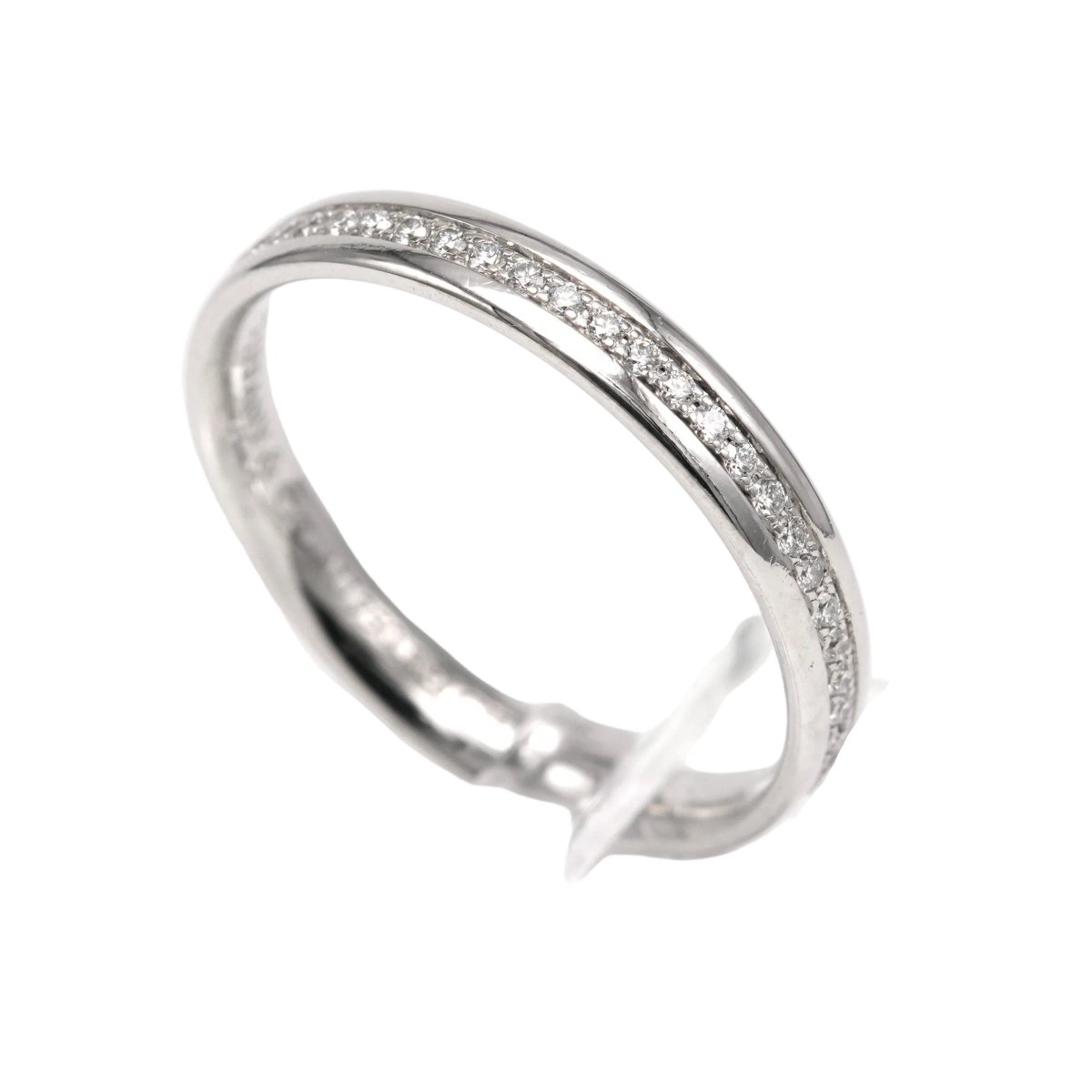 Bague Alliance TIFFANY & CO. en or blanc et diamants - Castafiore