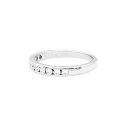 Bague Alliance TIFFANY & CO. "Setting" en platine et diamants - Castafiore