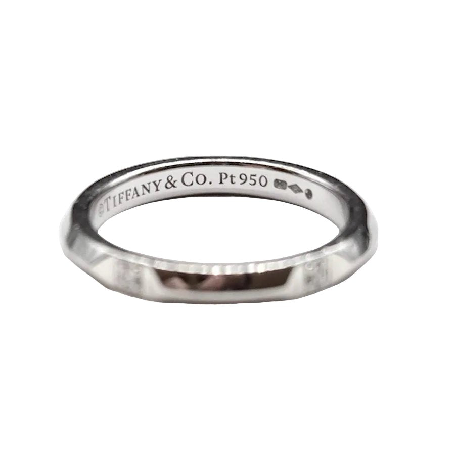 Bague Alliance TIFFANY & CO. "Tiffany True" en platine et diamants - Castafiore
