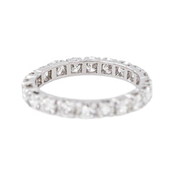 Bague Alliance tour complet Or blanc Diamant - Castafiore