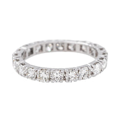 Bague Alliance tour complet Or blanc Diamant - Castafiore