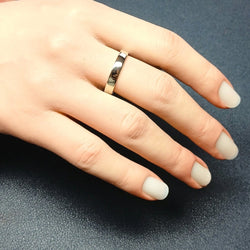 Bague Alliance unisexe en or gris - Castafiore