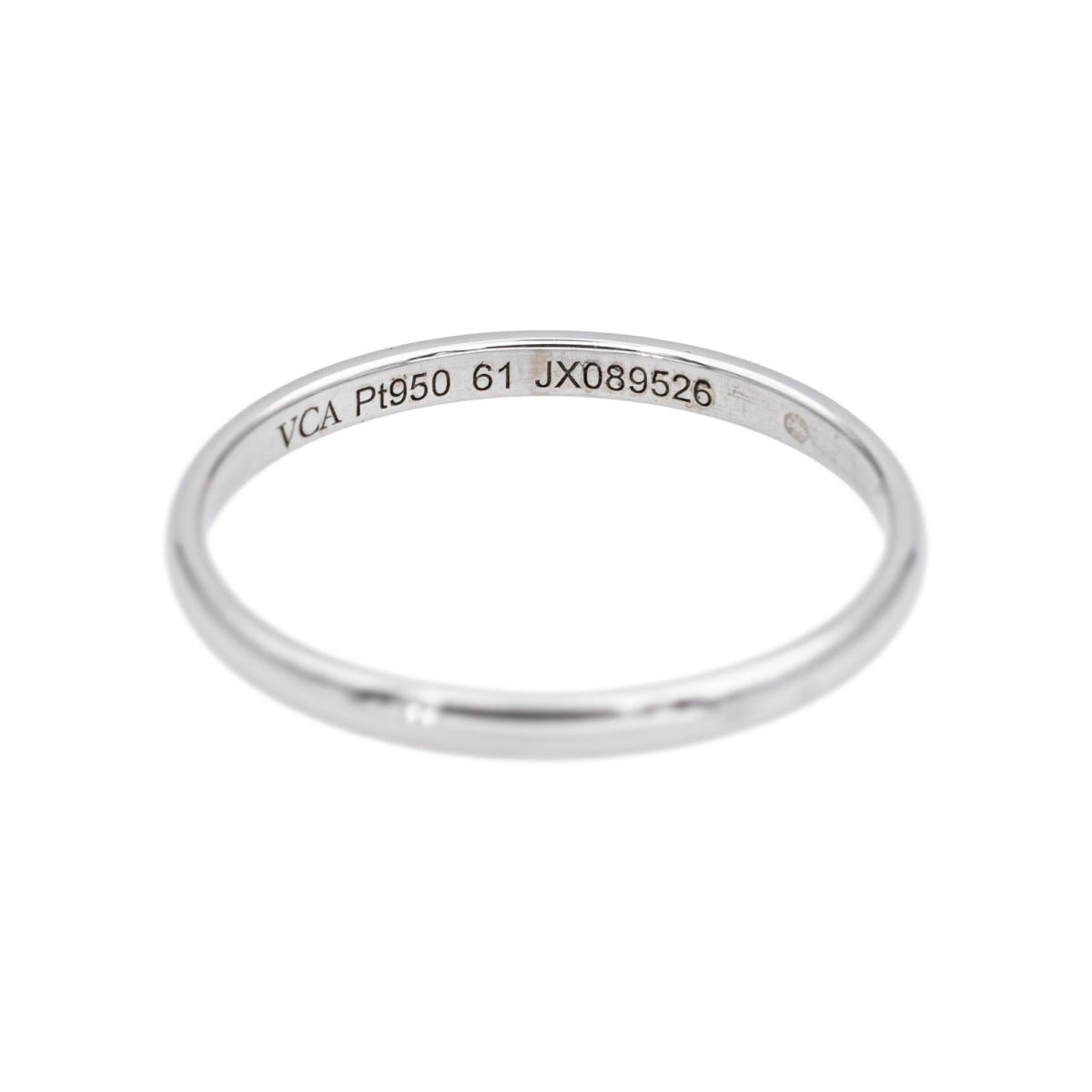 Bague Alliance VAN CLEEF & ARPELS "Toujours" en platine - Castafiore