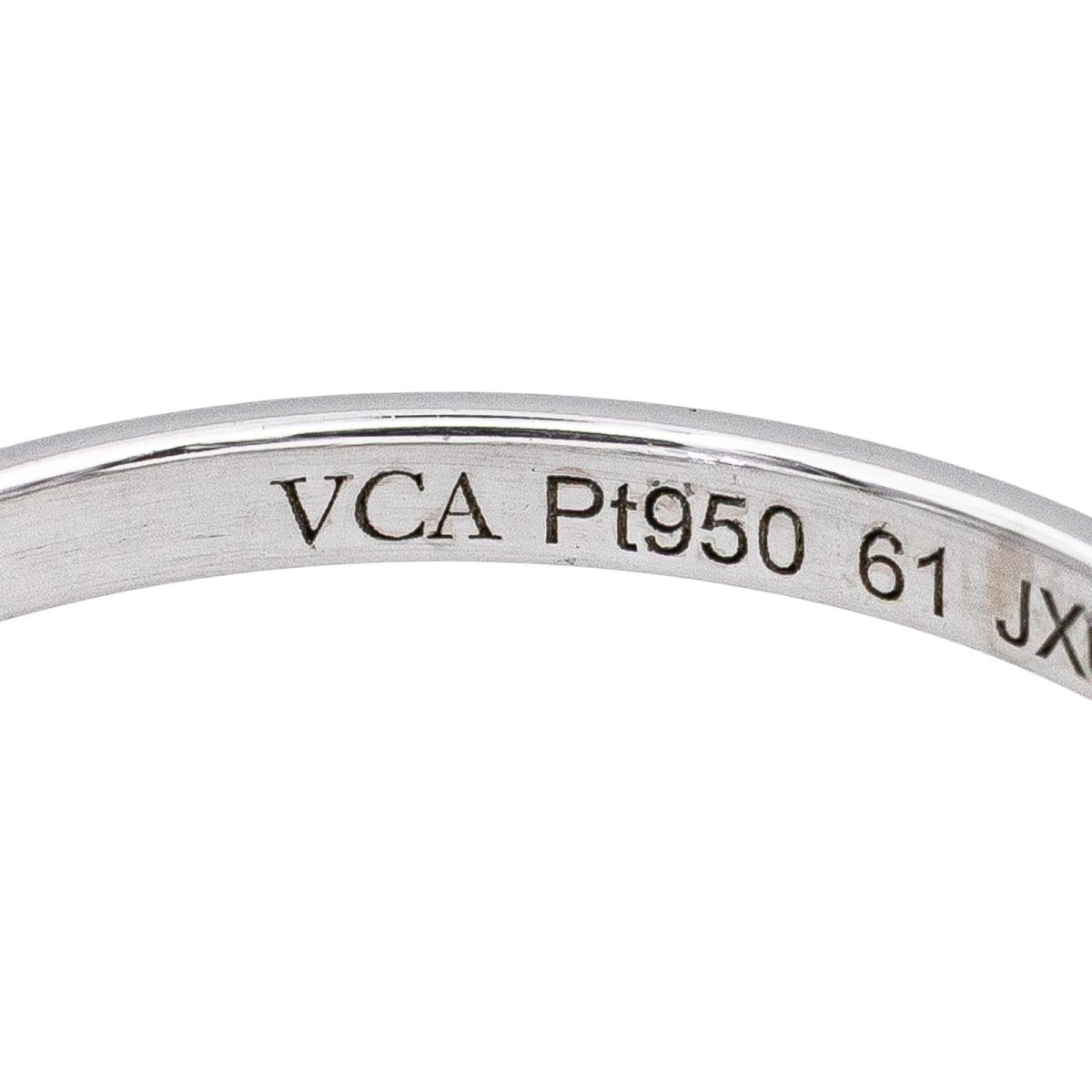 Bague Alliance VAN CLEEF & ARPELS "Toujours" en platine - Castafiore