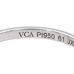 Bague Alliance VAN CLEEF & ARPELS "Toujours" en platine - Castafiore