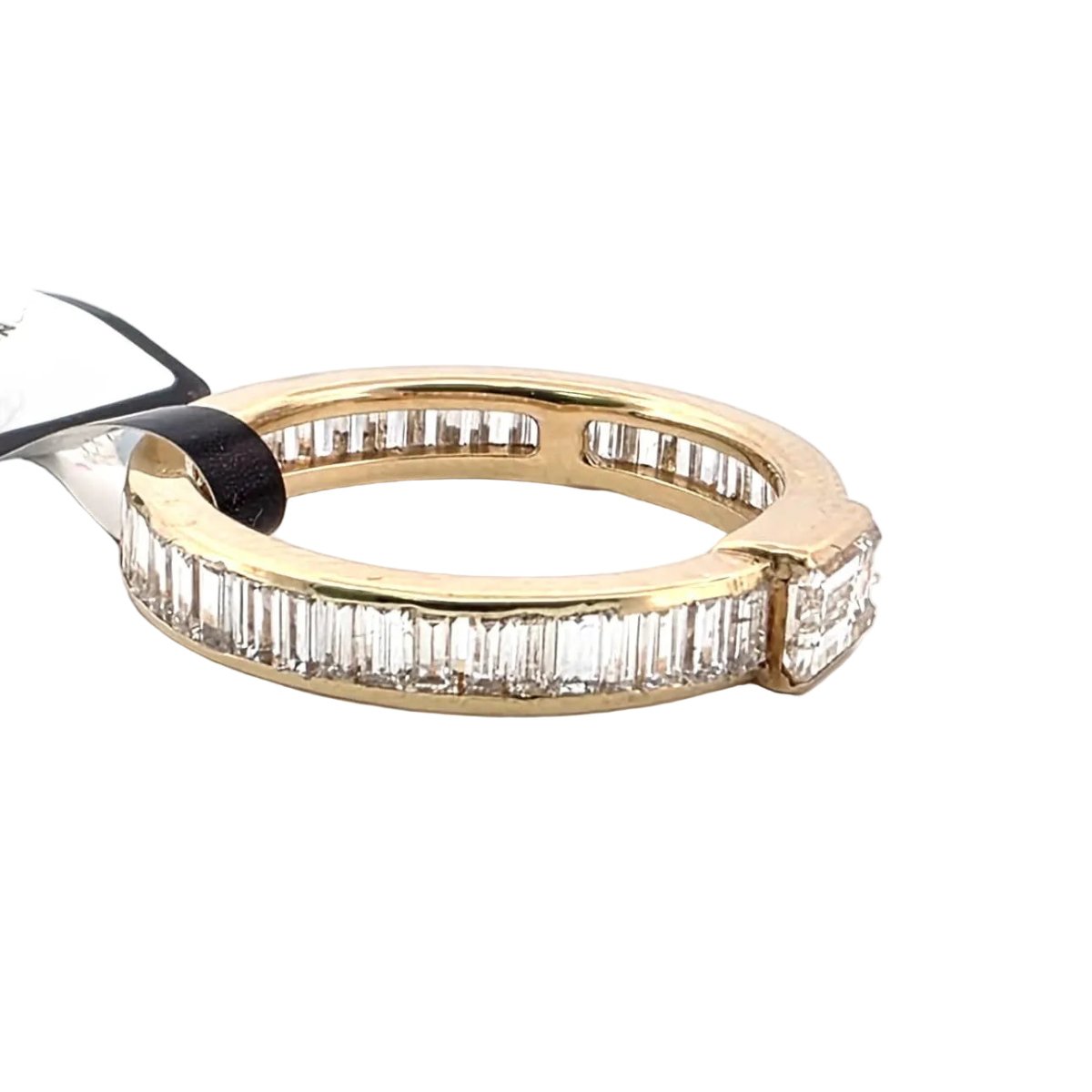 Bague Alliance VERETTA en or jaune et diamants - Castafiore