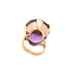 Bague ancienne améthyste et perles fines - Castafiore