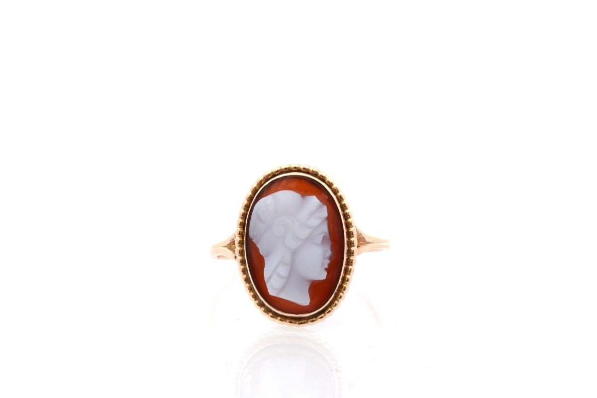 Bague ancienne camée en or - Castafiore