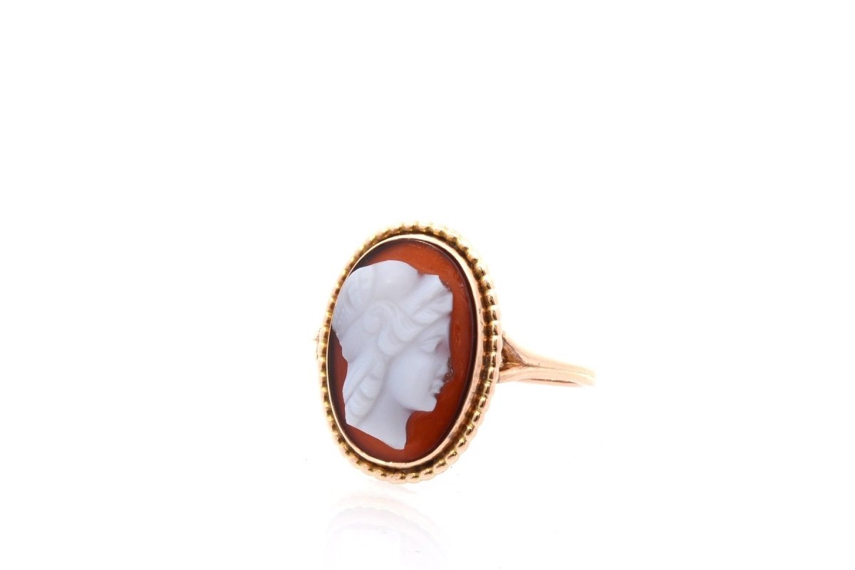 Bague ancienne camée en or - Castafiore