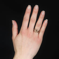 Bague ANCIENNE Ceinture filigranée en or jaune - Castafiore