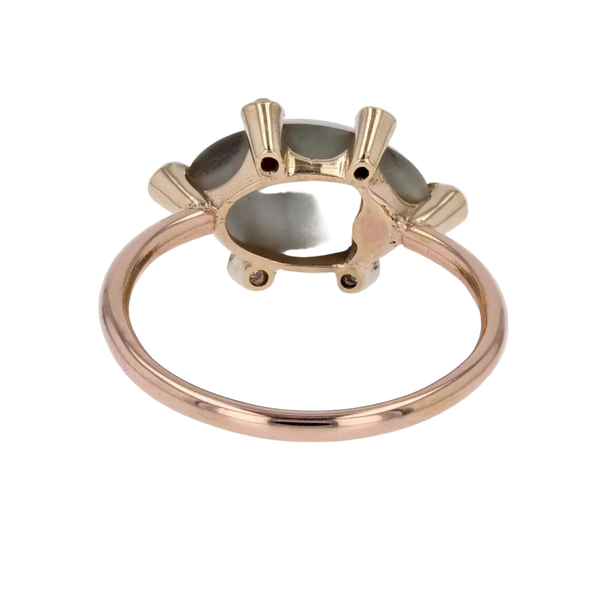 Bague ancienne chrysobéryl diamants - Castafiore