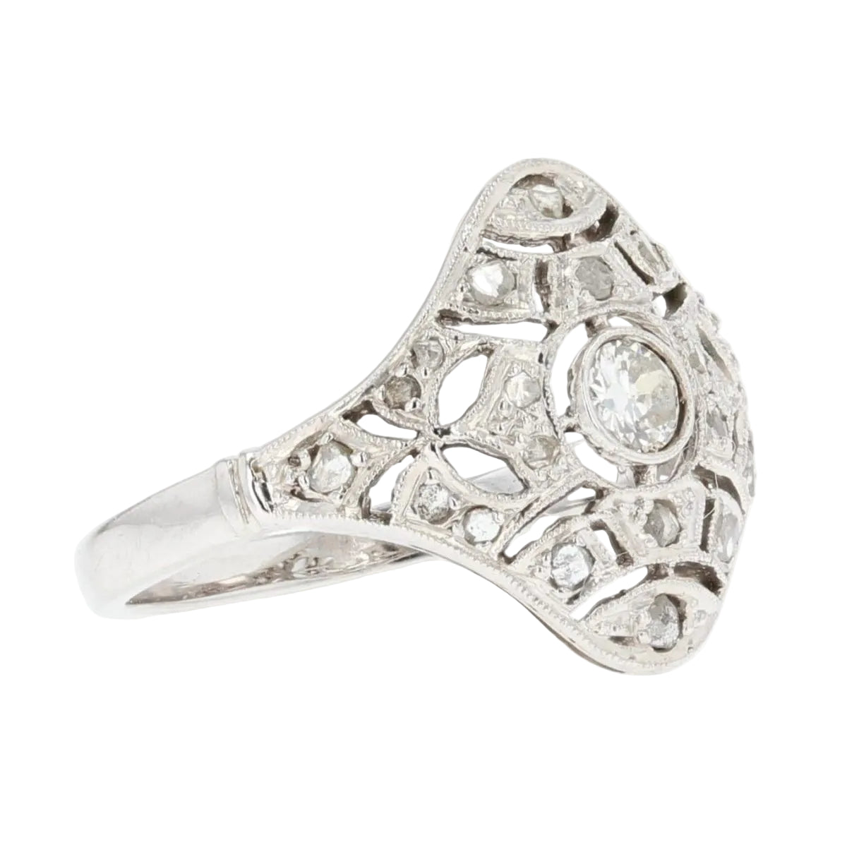 Bague ancienne diamants - Castafiore