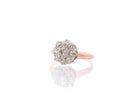 Bague ancienne diamants en or rose 18k - Castafiore