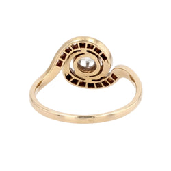 Bague ancienne diamants en tourbillon - Castafiore