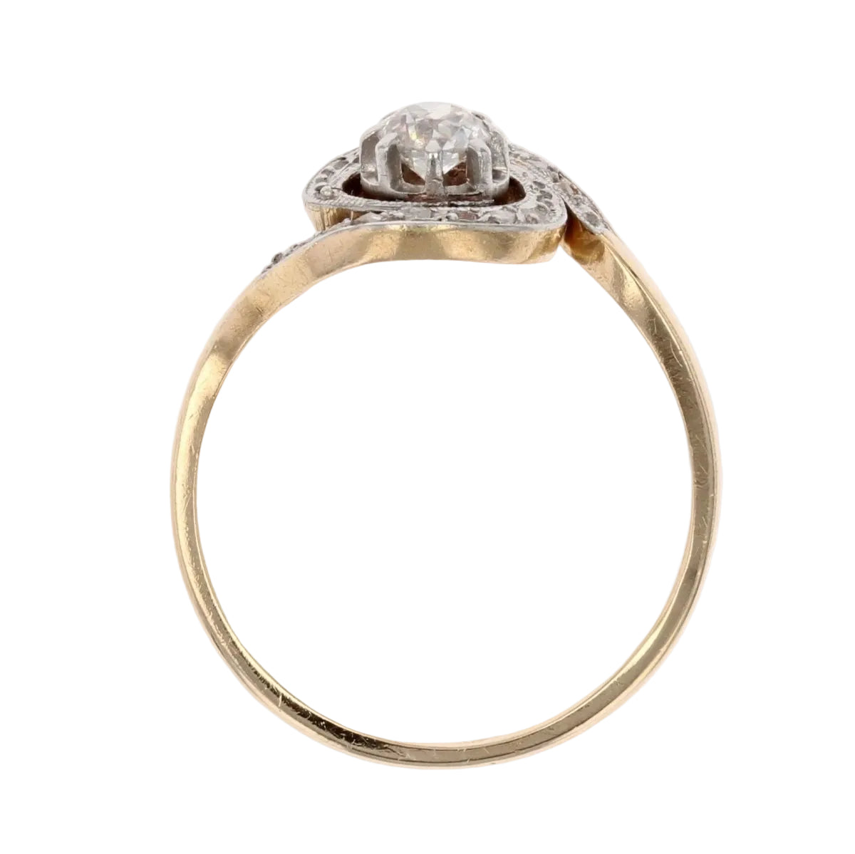 Bague ancienne diamants en tourbillon - Castafiore