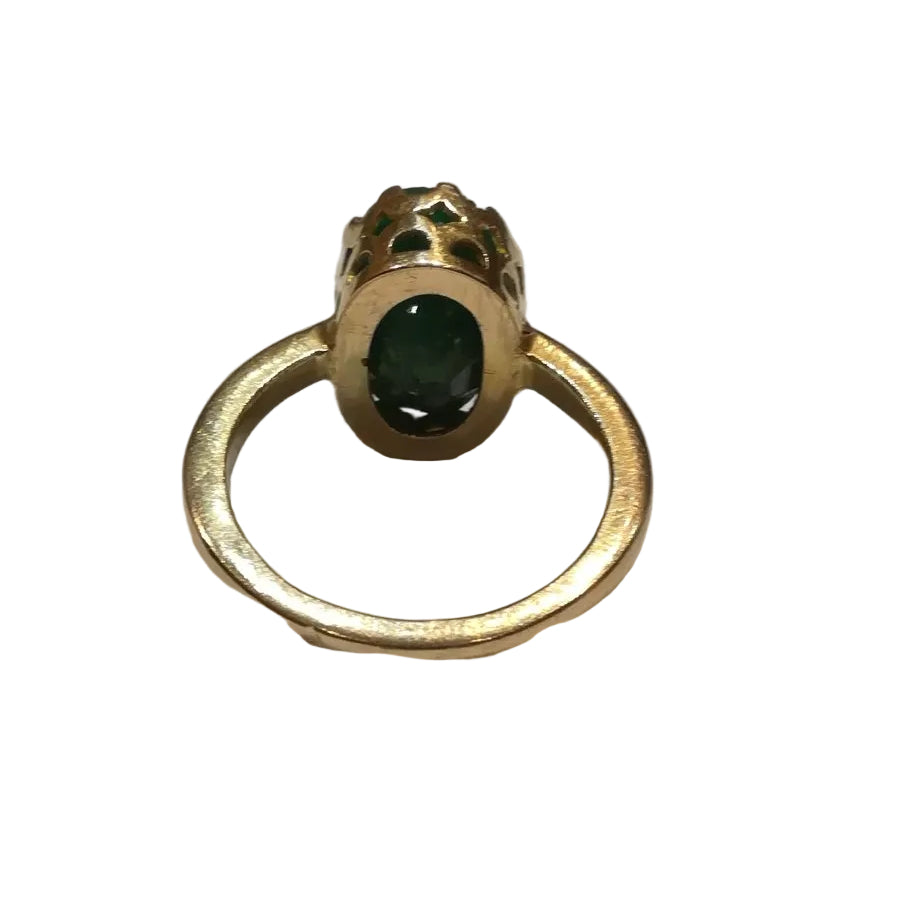 Bague ANCIENNE Emeraude en or jaune - Castafiore
