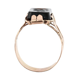 Bague ancienne en or et intaille - Castafiore