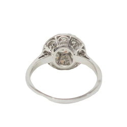 Bague ancienne en platine et diamants - Castafiore