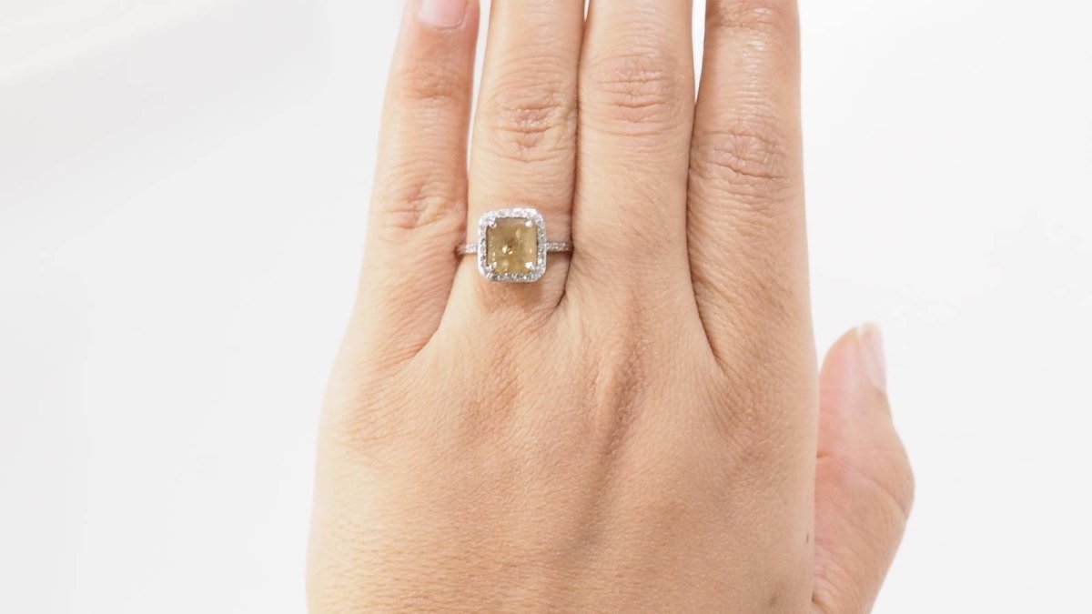 Bague ANCIENNE en platine saphir et diamants - Castafiore