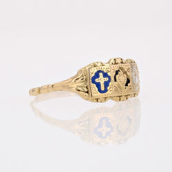 Bague ANCIENNE Foi en or jaune - Castafiore