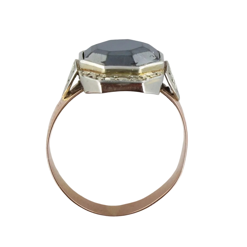 Bague ancienne hématite - Castafiore
