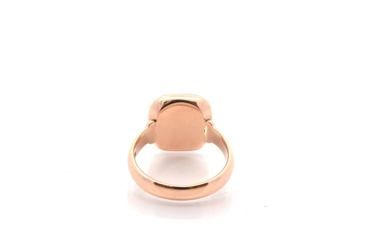 Bague ancienne intaille en or et jaspe sanguin - Castafiore