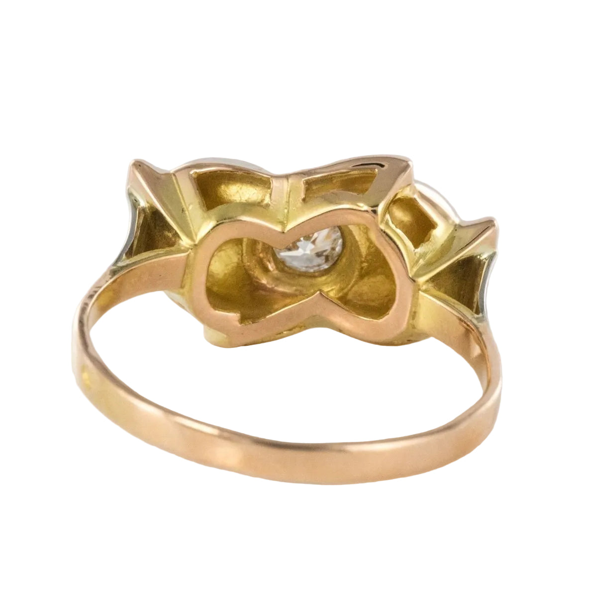 Bague ancienne nud diamant - Castafiore
