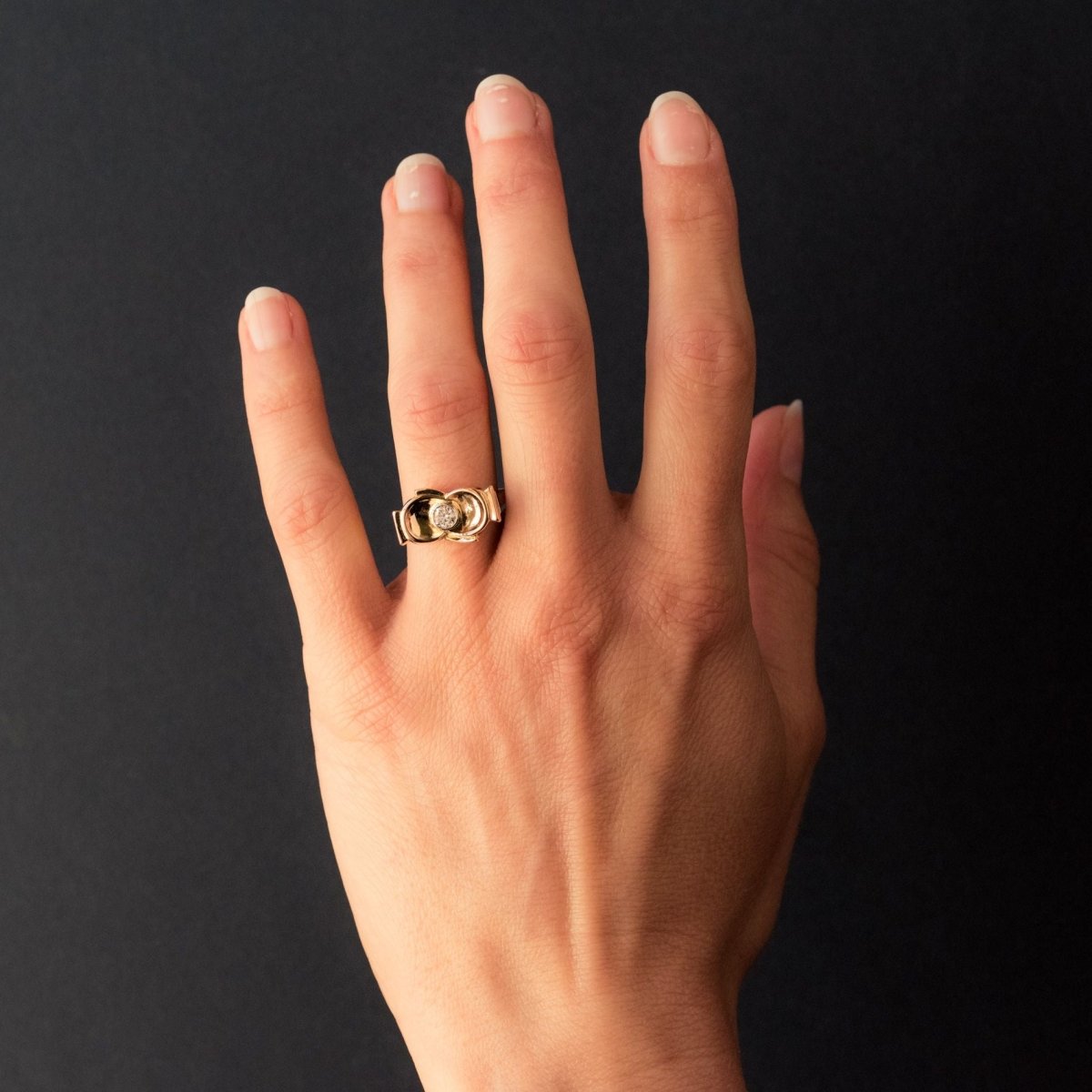 Bague ancienne nud diamant - Castafiore