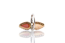 Bague ancienne opales et diamants - Castafiore