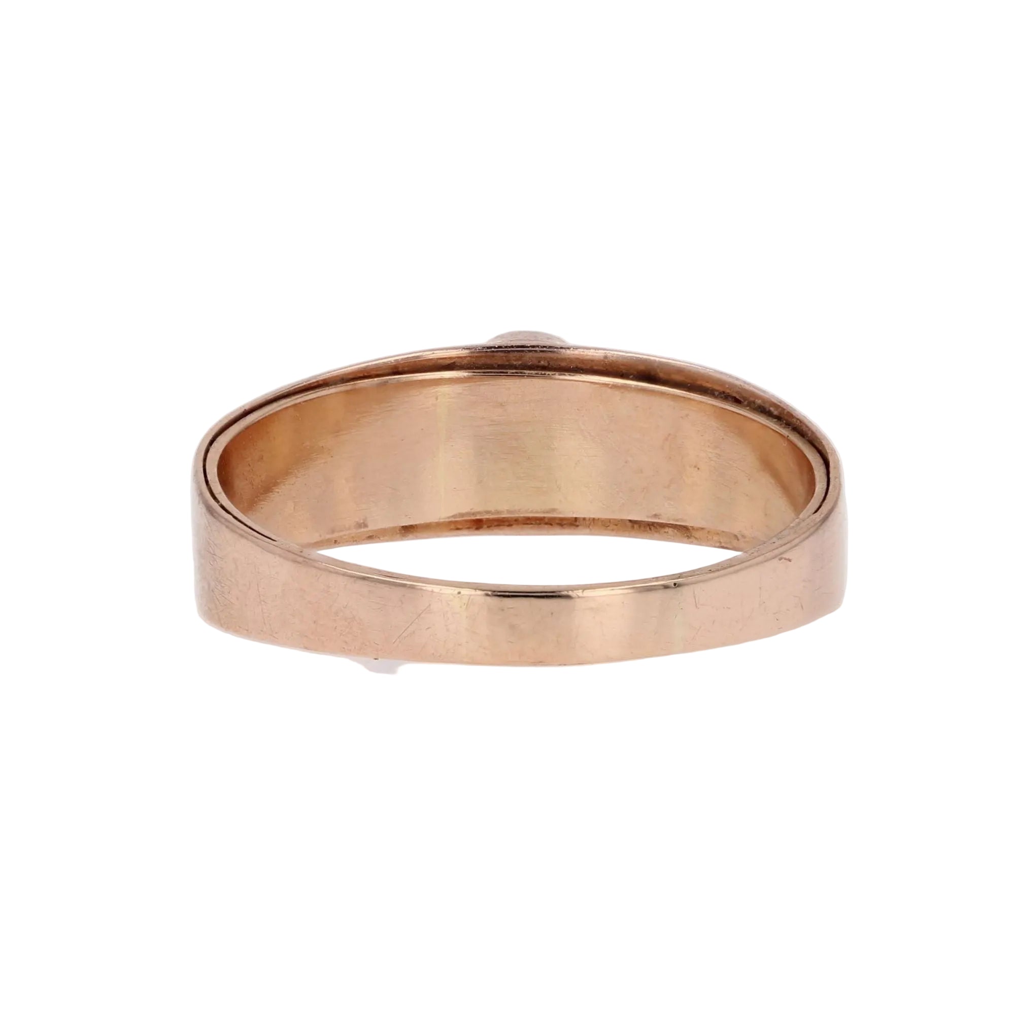 Bague ancienne or rose il du tigre