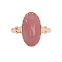Ring old rose quartz rose gold