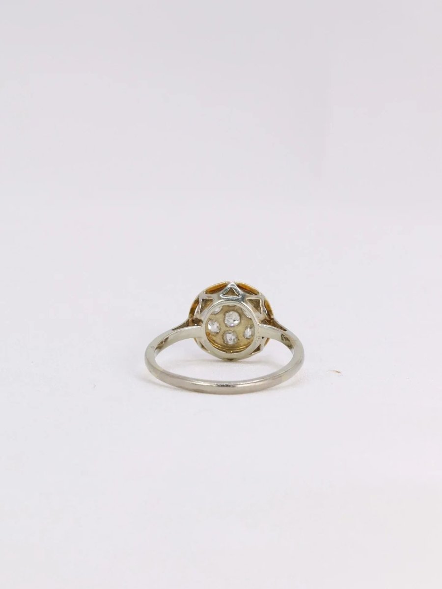 Bague ancienne ronde diamants - Castafiore