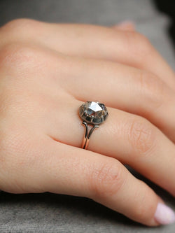 Bague ancienne solitaire diamant taille rose 1,6 ct - Castafiore