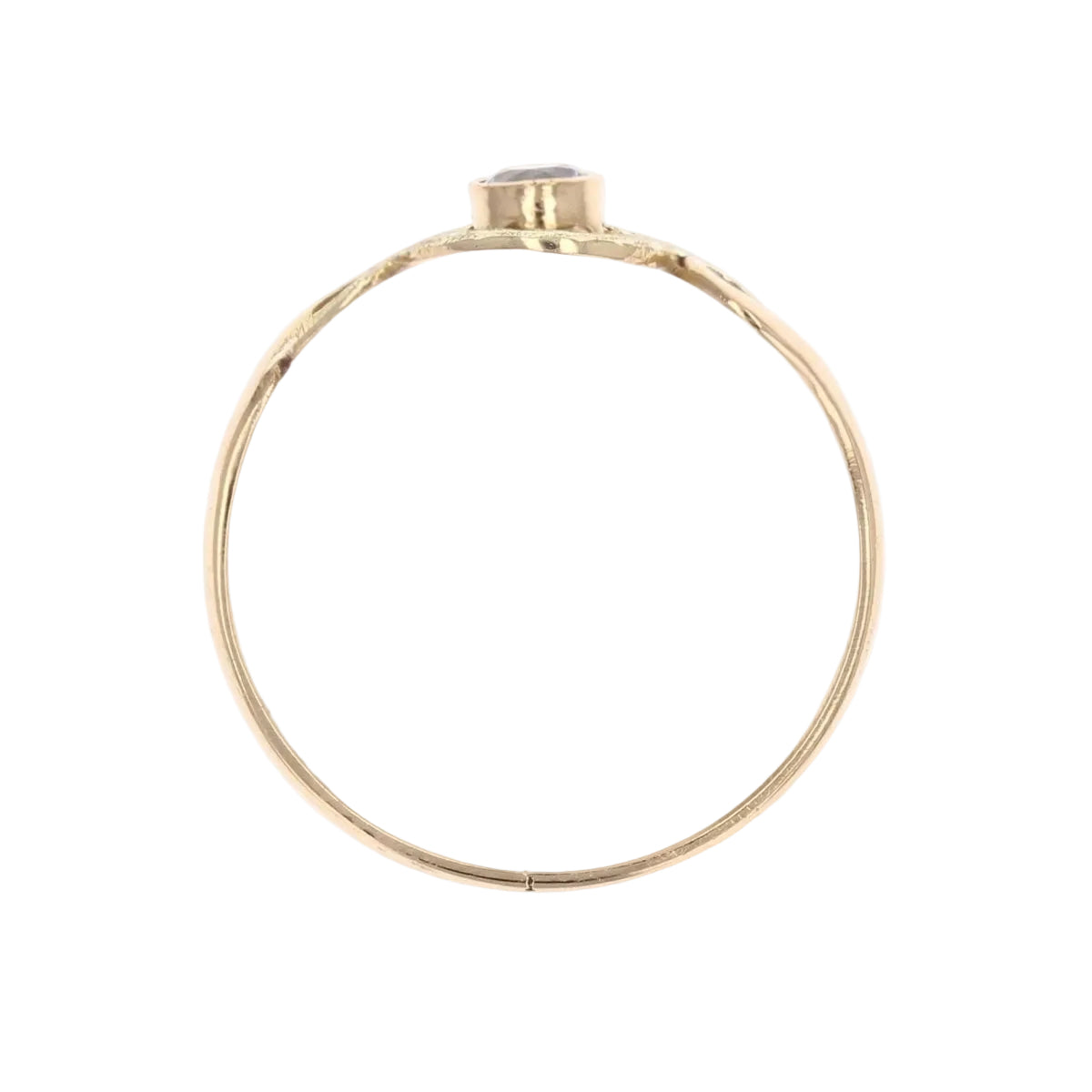 Bague ANCIENNE Tourbillon en or jaune et saphir - Castafiore