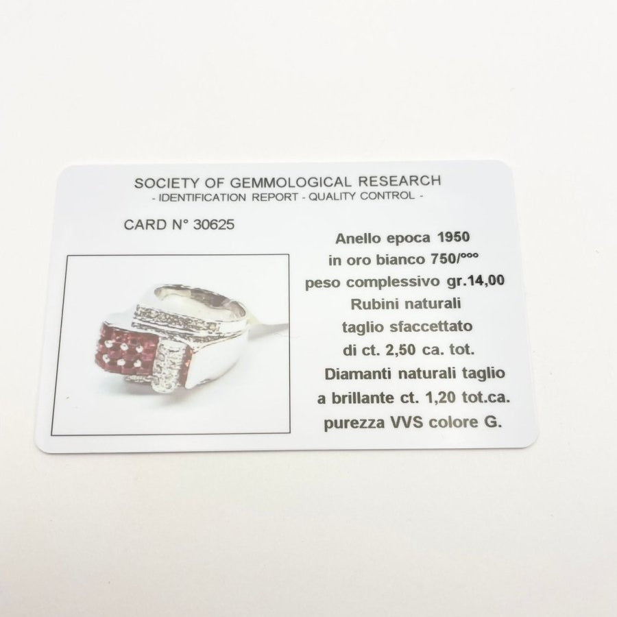 Bague Anello en or blanc et diamants - Castafiore
