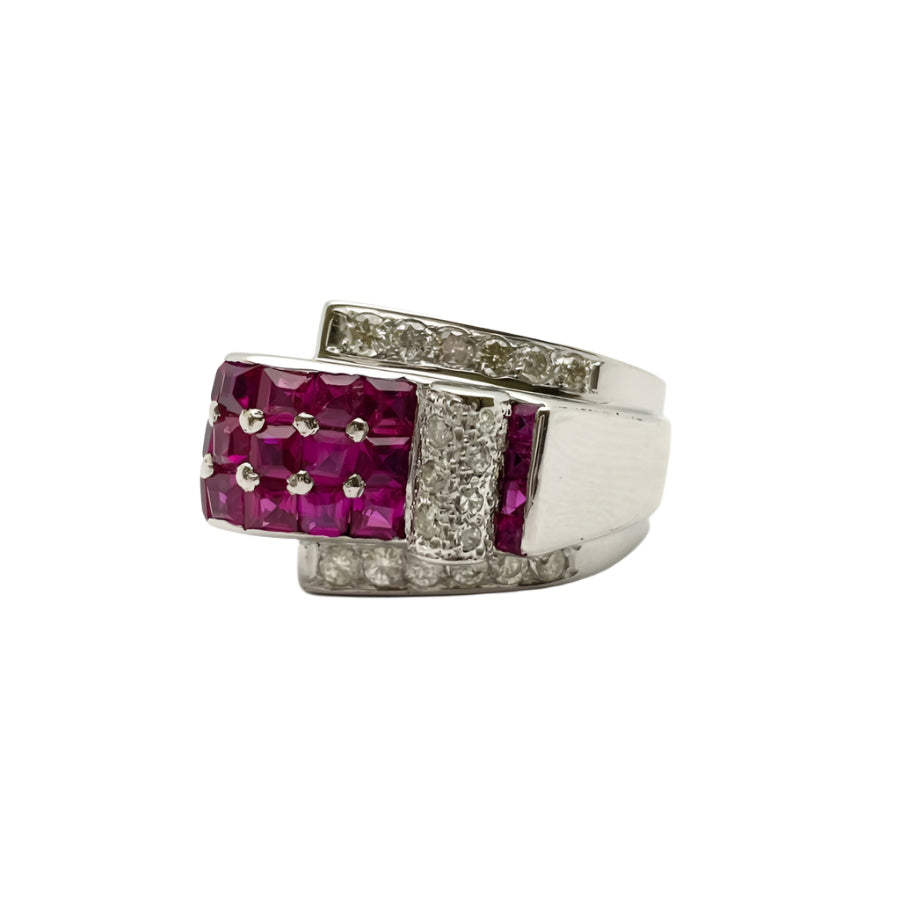 Bague Anello en or blanc et diamants - Castafiore