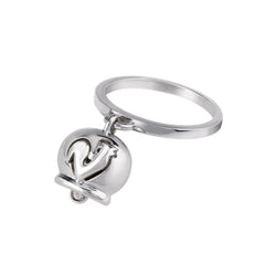 Bague "Anneau de Cloche" en or blanc et diamant - Castafiore