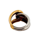 Bague anneaux, en or blanc et rose - Castafiore